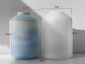 Molde silicona florero liso